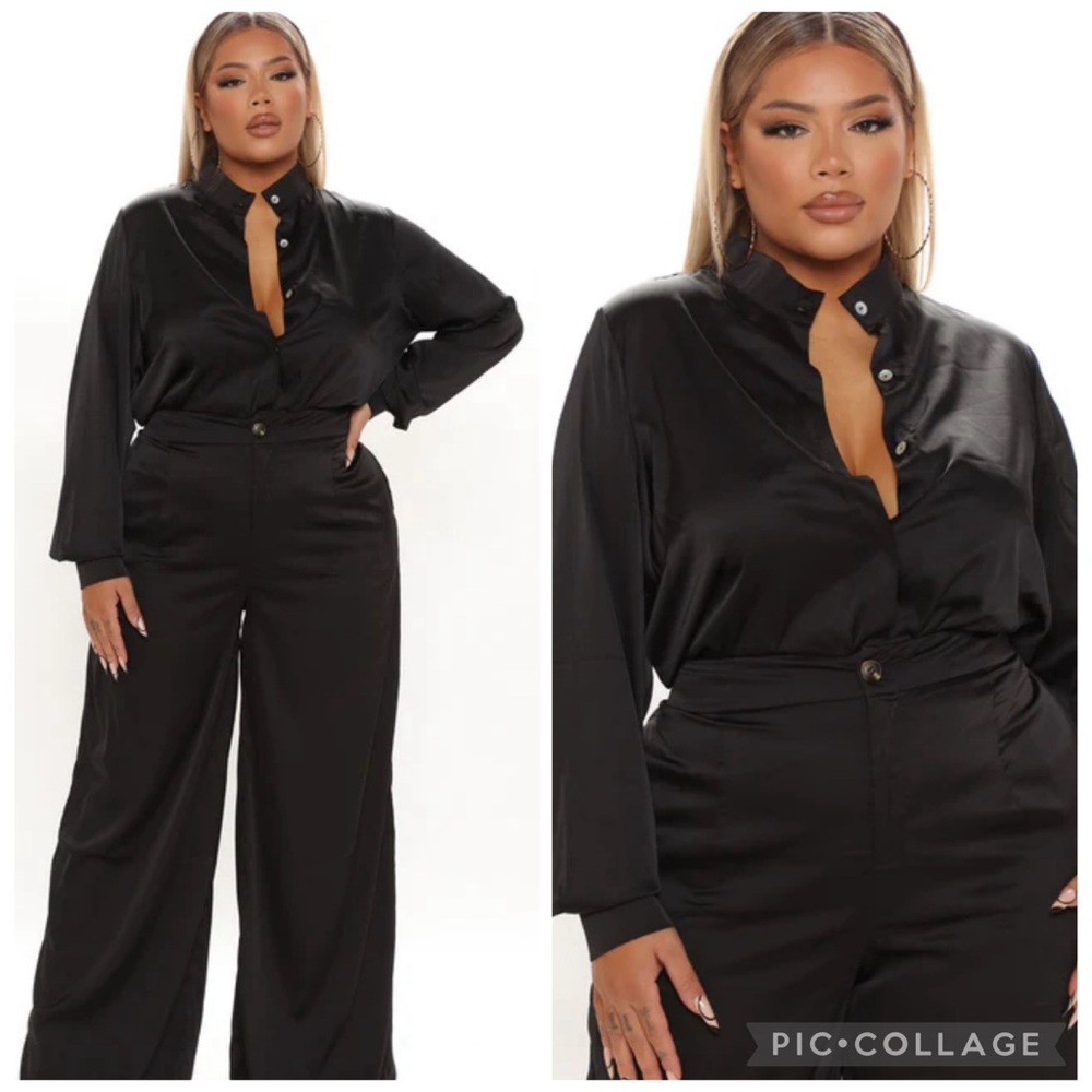 Fashion Nova Chic Black Pant Suit